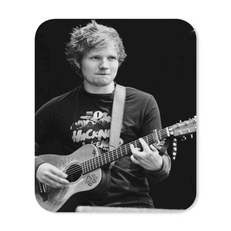Ed Sheeran With Guitar Mouse Pad Gaming Rubber Backing