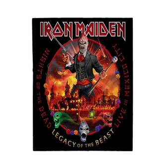 Iron Maiden Nights of the Dead Legacy of the Beast Mexico City Polyester Bedroom Velveteen Plush Blanket