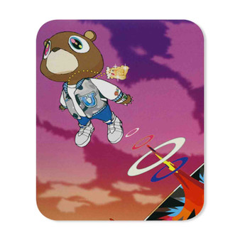 Kanye West Graduation Bear Mouse Pad Gaming Rubber Backing