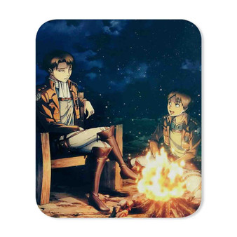 Levi Ackerman and Eren Jaeger Attack on Titan Mouse Pad Gaming Rubber Backing