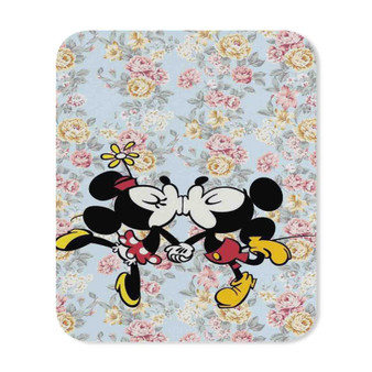 Mickey Mouse and Minnie Mouse Pattern Mouse Pad Gaming Rubber Backing