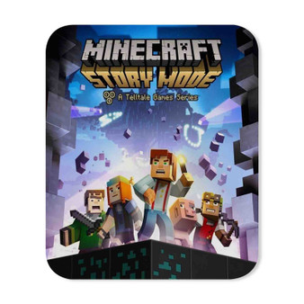 Minecraft Story Mode Mouse Pad Gaming Rubber Backing