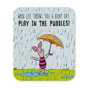 Piglet Winnie The Pooh Mouse Pad Gaming Rubber Backing