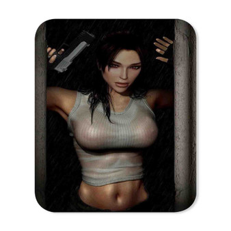 Sexy Lara Croft Mouse Pad Gaming Rubber Backing