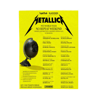 Metallica World Tour 2023 Polyester Bedroom Velveteen Plush Blanket
