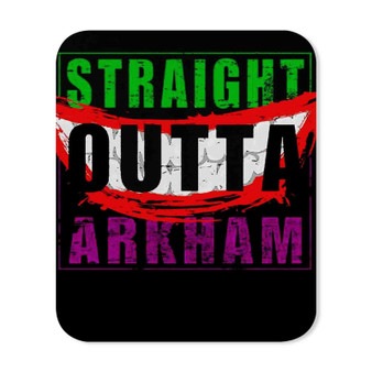 Straight Outta Arkham Batman Joker Mouse Pad Gaming Rubber Backing