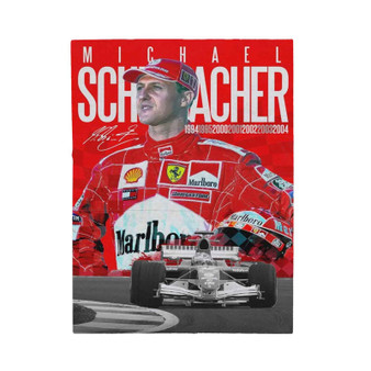 Michael Schumacher F1 Ferrari Polyester Bedroom Velveteen Plush Blanket