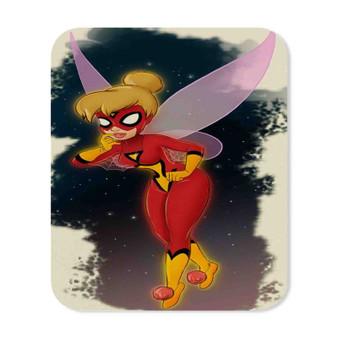 Tinkerbell as Spiderwoman Mouse Pad Gaming Rubber Backing