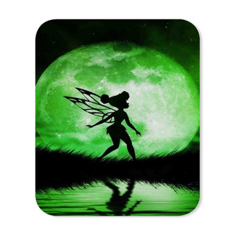 Tinkerbell Green Moon Mouse Pad Gaming Rubber Backing