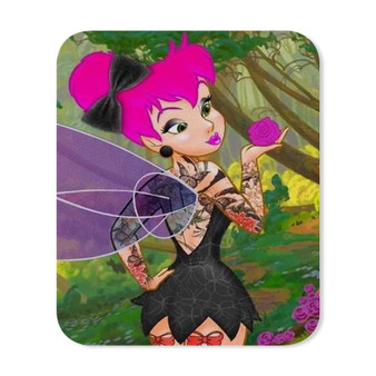 Tinkerbell Punk Disney Mouse Pad Gaming Rubber Backing