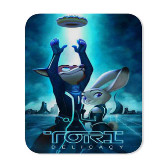 Zootopia Tron Legacy Mouse Pad Gaming Rubber Backing