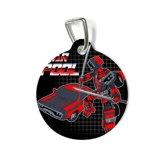 Car Pool Deadpool Pet Tag for Cat Kitten Dog