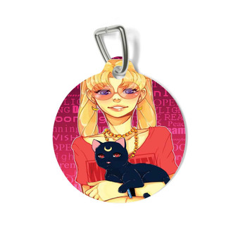 Sailor Moon Hipster Pet Tag for Cat Kitten Dog