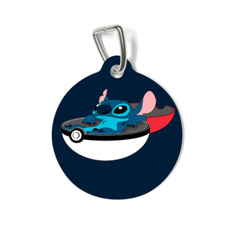 Stitch on Pokeball Pet Tag for Cat Kitten Dog