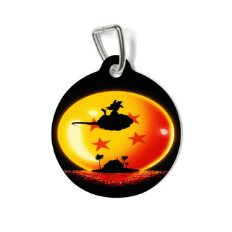 Sunset Dragon Ball Goku Pet Tag for Cat Kitten Dog