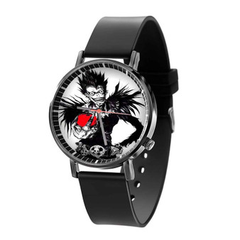 Death Note With Apple Quartz Watch Black Plastic With Gift Box