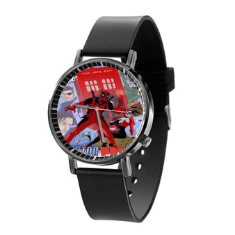 Doctor Who Deadpool Quartz Watch Black Plastic With Gift Box