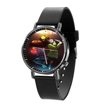 Frisk and Chara Undertale Quartz Watch Black Plastic With Gift Box