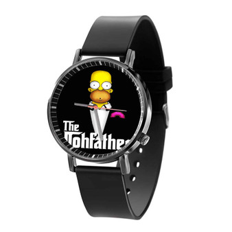 Homer Simpson Godfather Quartz Watch Black Plastic With Gift Box