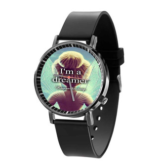 I m a Dreamer Disney Tinkerbell Quartz Watch Black Plastic With Gift Box