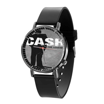 Johnny Cash The Legend Quartz Watch Black Plastic With Gift Box