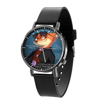 Judy and Nick Cover Models Zootopia Quartz Watch Black Plastic With Gift Box