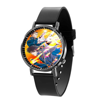 Mustang and Hughes Fullmetal Alchemist Quartz Watch Black Plastic With Gift Box