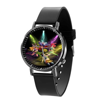 Rockstars Princess Disney Quartz Watch Black Plastic With Gift Box