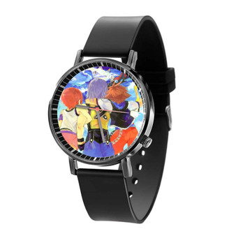 Sora Kairi and Riku Kingdom Hearts Quartz Watch Black Plastic With Gift Box