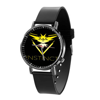 Team Instinct Pokemon Games Quartz Watch Black Plastic With Gift Box