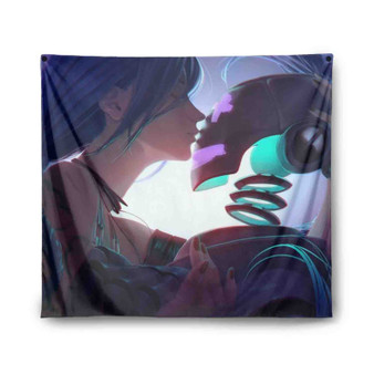 Jinx and Droid League of Legends Tapestry Polyester Indoor Wall Home Decor