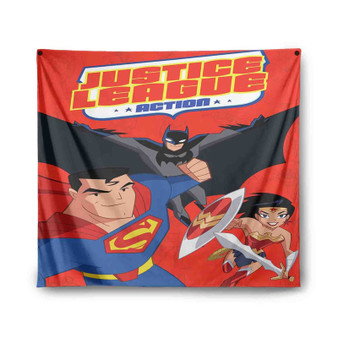 Justice League Action Tapestry Polyester Indoor Wall Home Decor