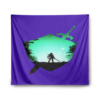 Link The Legend of Zelda Art Tapestry Polyester Indoor Wall Home Decor