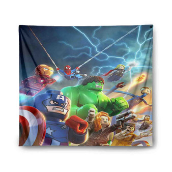 Marvel Superheroes Lego Tapestry Polyester Indoor Wall Home Decor