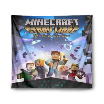 Minecraft Story Mode Tapestry Polyester Indoor Wall Home Decor