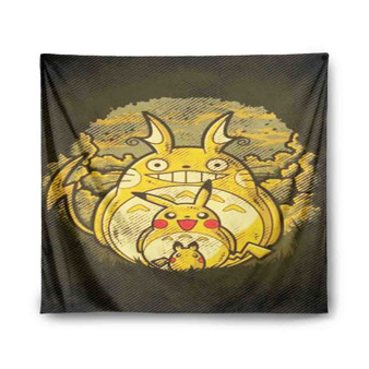 Pikachu Transform Totoro Tapestry Polyester Indoor Wall Home Decor