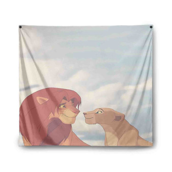 Simba and Nala Disney The Lion King Tapestry Polyester Indoor Wall Home Decor