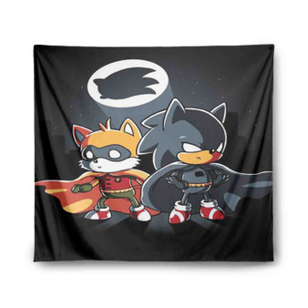Sonic Batman and Robin Tapestry Polyester Indoor Wall Home Decor