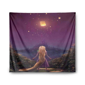 Tangled Rapunzel Light on Night Disney Tapestry Polyester Indoor Wall Home Decor
