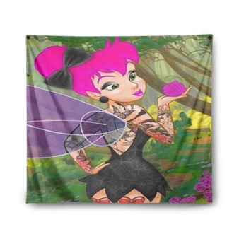 Tinkerbell Punk Disney Tapestry Polyester Indoor Wall Home Decor