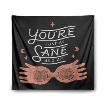 You re Just as Sane as I am Harry Potter Tapestry Polyester Indoor Wall Home Decor