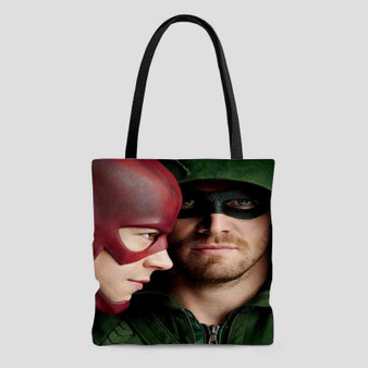 Arrow and The Flash Tote Bag AOP With Cotton Handle