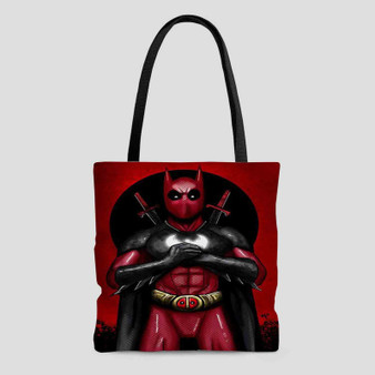Batpool Batman Deadpool Tote Bag AOP With Cotton Handle
