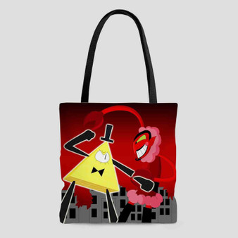 Bill Cipher vs HIM Tote Bag AOP With Cotton Handle