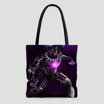 Black Panther in Iron Man Tote Bag AOP With Cotton Handle
