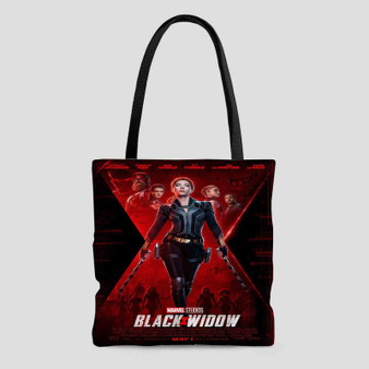 Black Widow Tote Bag AOP With Cotton Handle