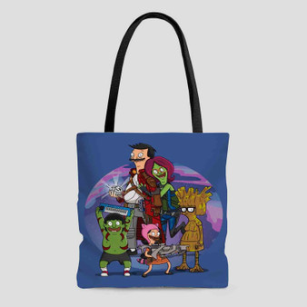 Bob s Burgers as Guardians of the Galaxy Tote Bag AOP With Cotton Handle