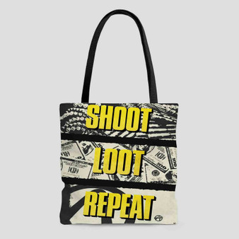 Borderlands 2 Shoot Loot Repeat Tote Bag AOP With Cotton Handle
