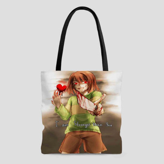 Chara Undertale Tote Bag AOP With Cotton Handle