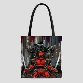 Deadpool Snake Eyes Tote Bag AOP With Cotton Handle